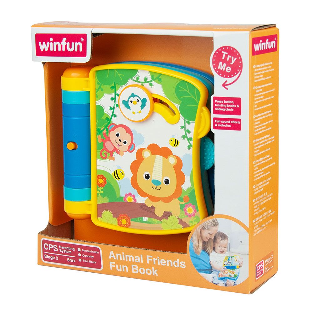 Jucarie bebelusi Winfun carticica cu sunete si animale - poza 2