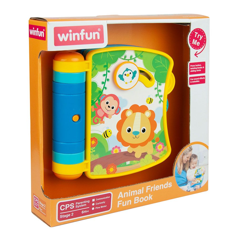 Jucarie bebelusi Winfun carticica cu sunete si animale - poza 3
