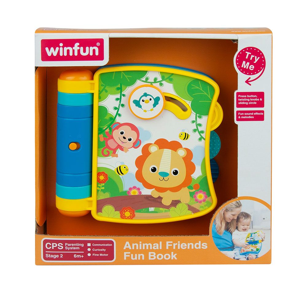 Jucarie bebelusi Winfun carticica cu sunete si animale - poza 4