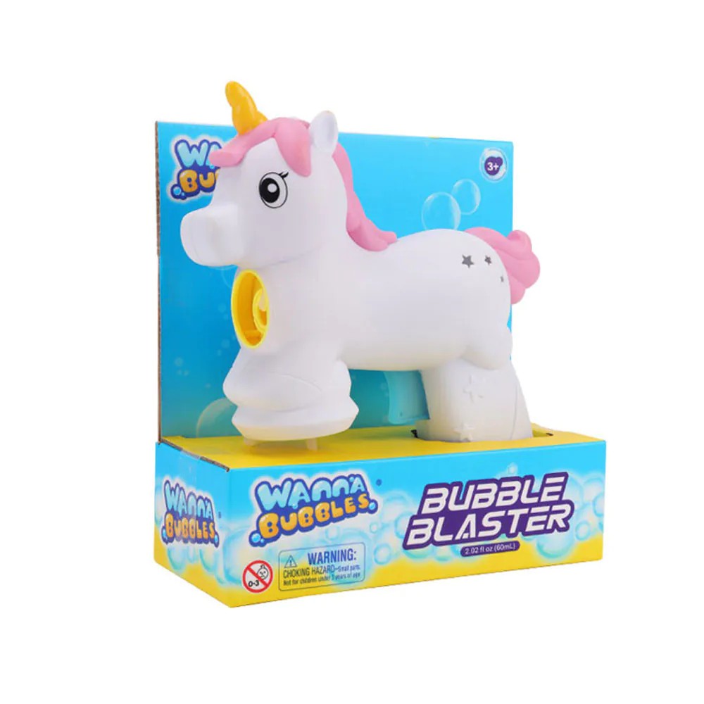 Jucarie Blaster Unicorn pentru baloane de sapun Wanna Bubbles - poza 1