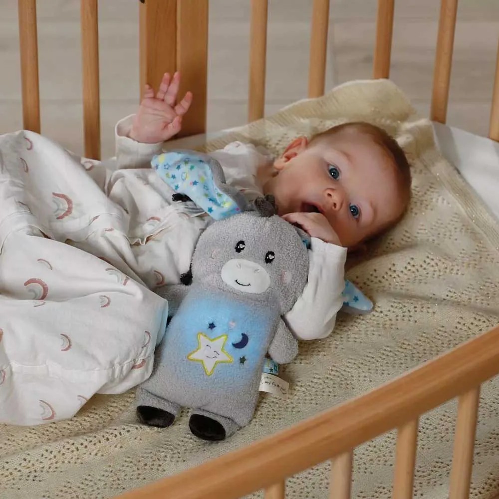 Jucarie calmanta pentru bebelusi cu sunete si lumini Nici Soothing Donkey - poza 5