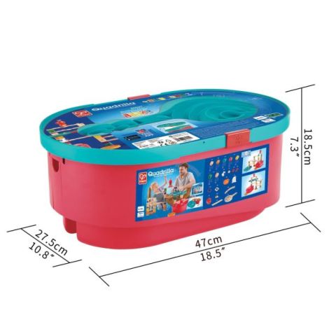 Jucarie copii Quadrilla - circuit cu bile - Set cu galeti (90 piese) - poza 5