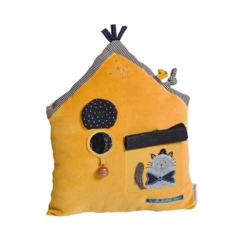 Jucarie cu activitati, perna model casa, moulin roty - poza 4