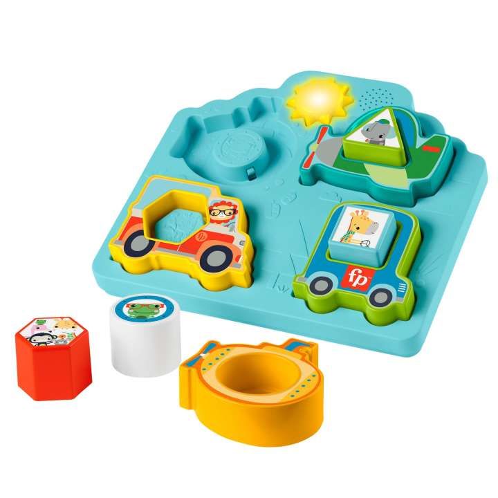 Jucarie cu forme de sortare autovehicule si sunete Fisher Price - poza 1