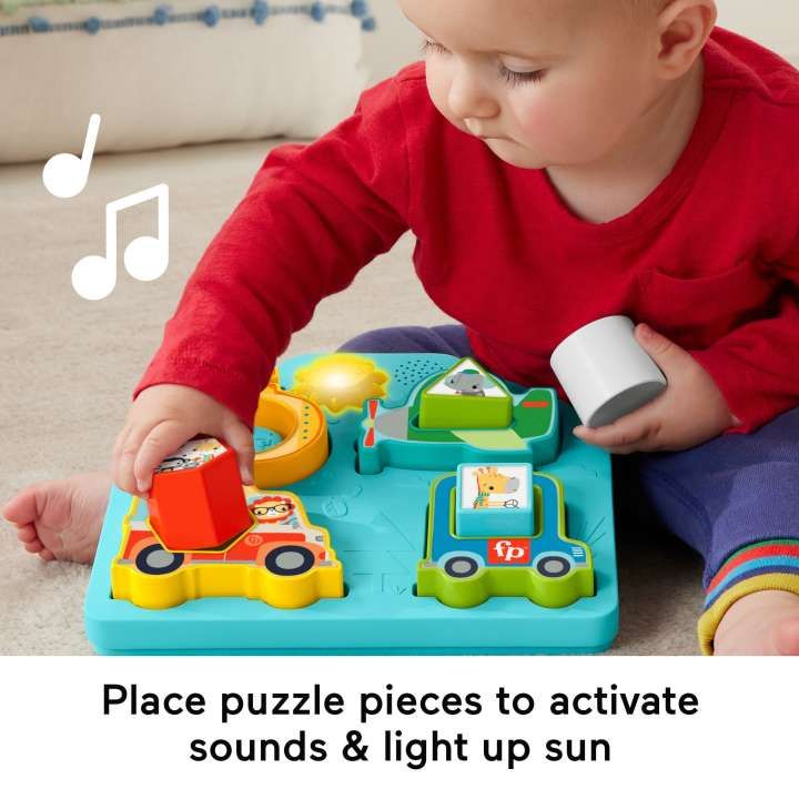 Jucarie cu forme de sortare autovehicule si sunete Fisher Price - poza 3