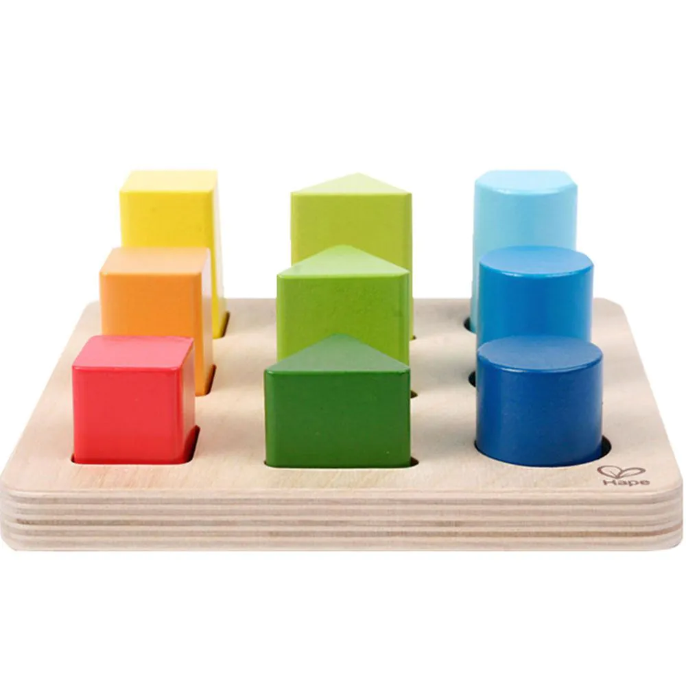 Jucarie cu forme geometrice de sortare Hape 9 piese - poza 2