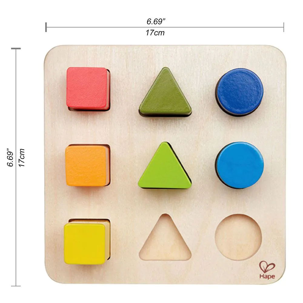 Jucarie cu forme geometrice de sortare Hape 9 piese - poza 4