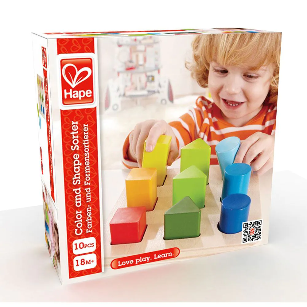 Jucarie cu forme geometrice de sortare Hape 9 piese - poza 5