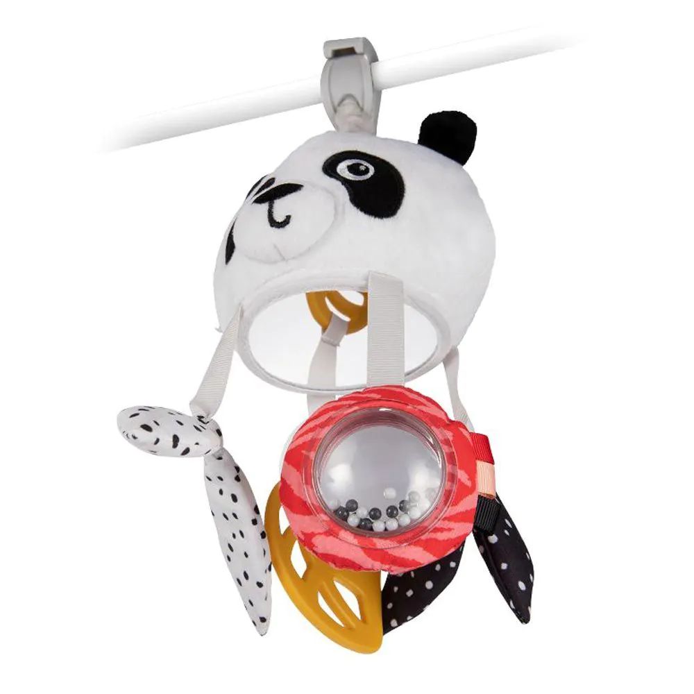 Jucarie de agatat la carucior Canpol Babiesboo Travel Mobile Urs Panda - poza 2