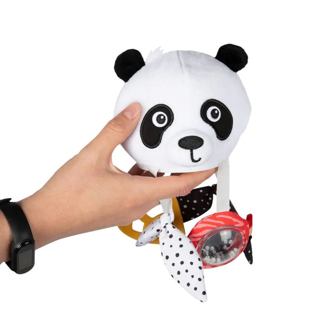 Jucarie de agatat la carucior Canpol Babiesboo Travel Mobile Urs Panda - poza 3