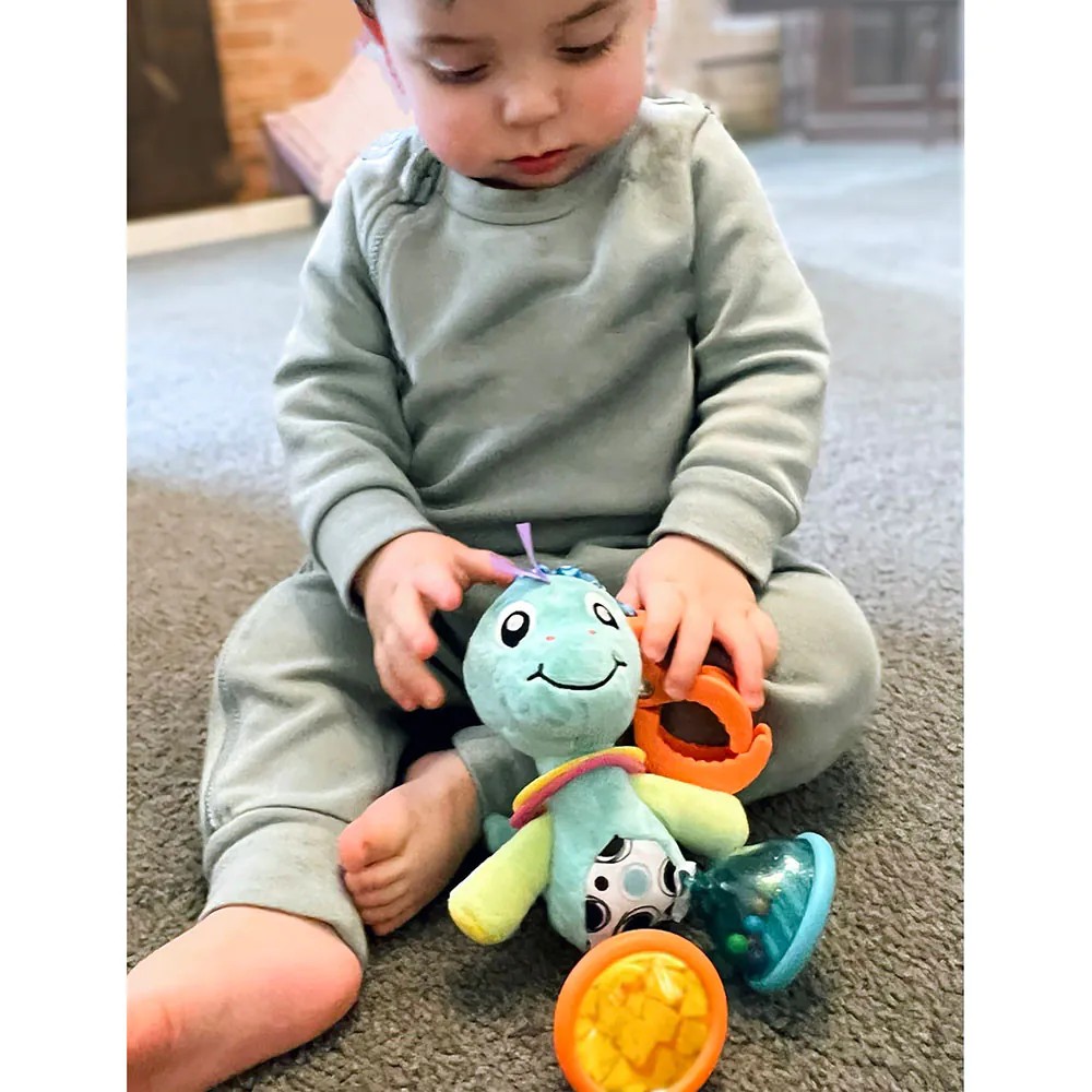 Jucarie de agatat la carucior PlayGro Dinozaurul Denny 0 luni+ - poza 3