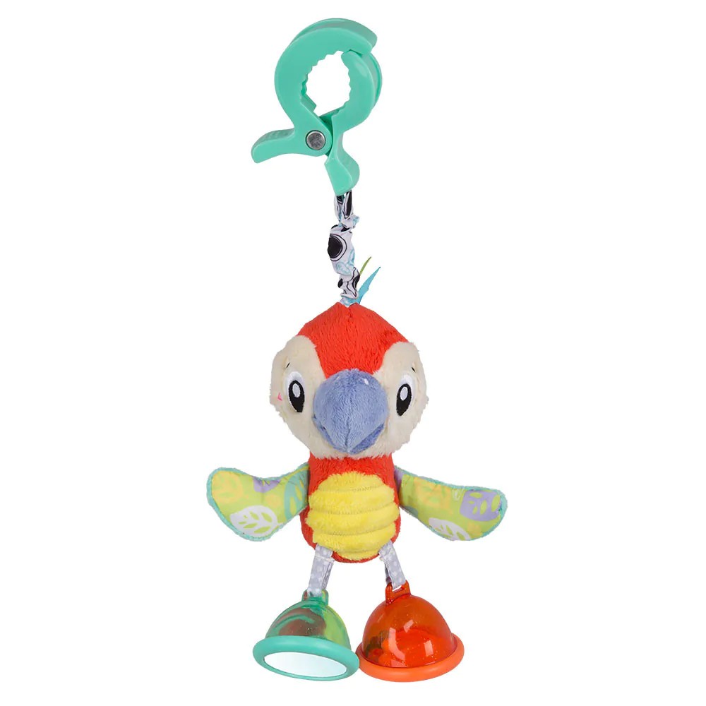 Jucarie de agatat la carucior PlayGro papagal 0 luni + - poza 1