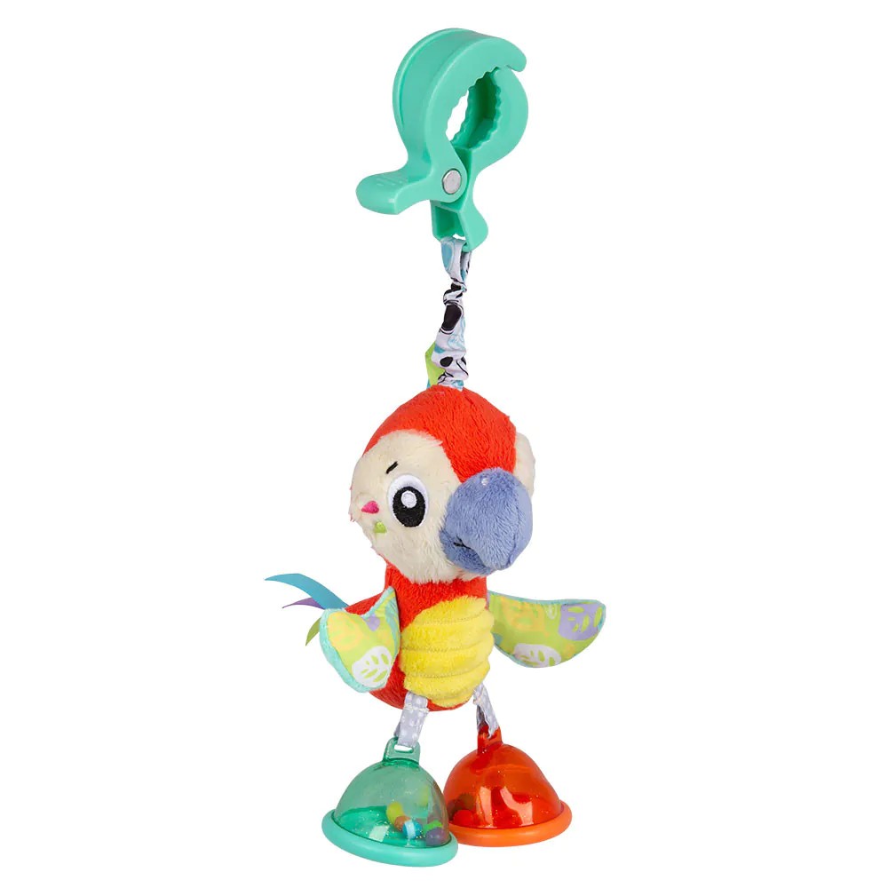 Jucarie de agatat la carucior PlayGro papagal 0 luni + - poza 2