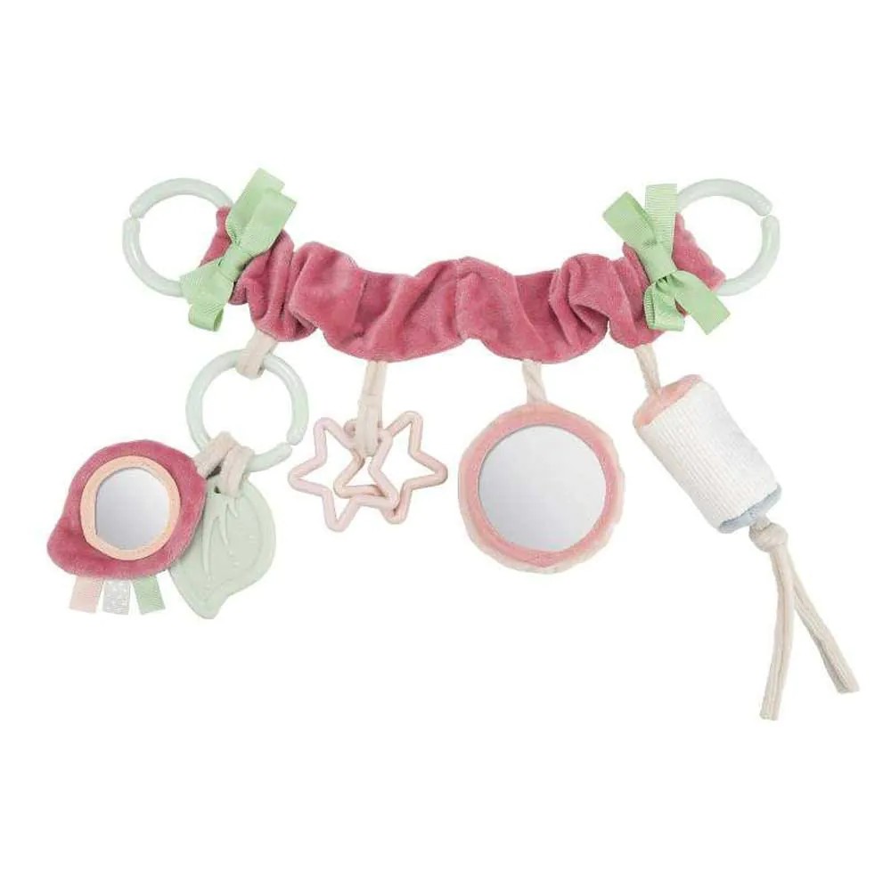 Jucarie de agatat la carucior sau scaun auto Canpol Pastel Friends Roz - poza 1
