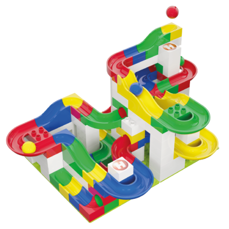 Jucarie de construit pentru copii Marble Run Hubelino (123 piese) - poza 1