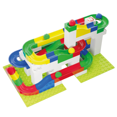 Jucarie de construit pentru copii Marble Run Hubelino (123 piese) - poza 2