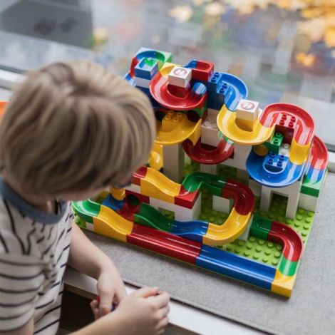 Jucarie de construit pentru copii Marble Run Hubelino (213 piese) - poza 3