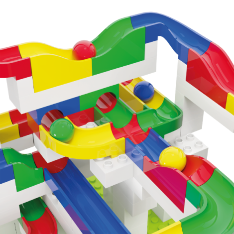 Jucarie de construit pentru copii Marble Run Hubelino (213 piese) - poza 4