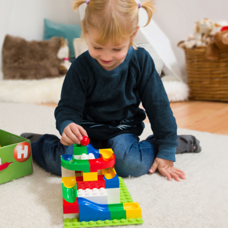 Jucarie de construit pentru copii Marble Run Hubelino (45 piese) - poza 4