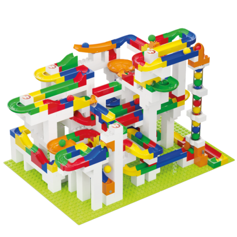 Jucarie de construit pentru copii Marble Run Hubelino (585 piese) - poza 1