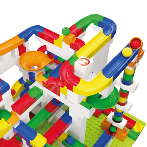 Jucarie de construit pentru copii Marble Run Hubelino (585 piese) - poza 5