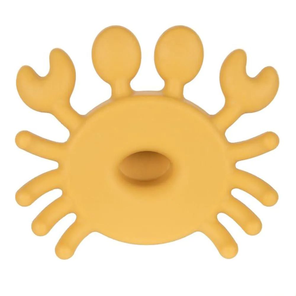Jucarie de dentitie din lemn si silicon Canpol 3 Luni + Crab - poza 2