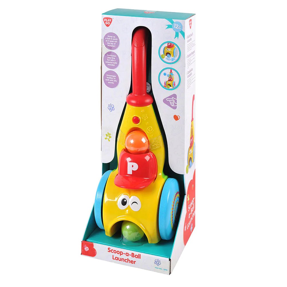 Jucarie de impins pentru bebelusi PlayGo cu 3 bile - poza 2