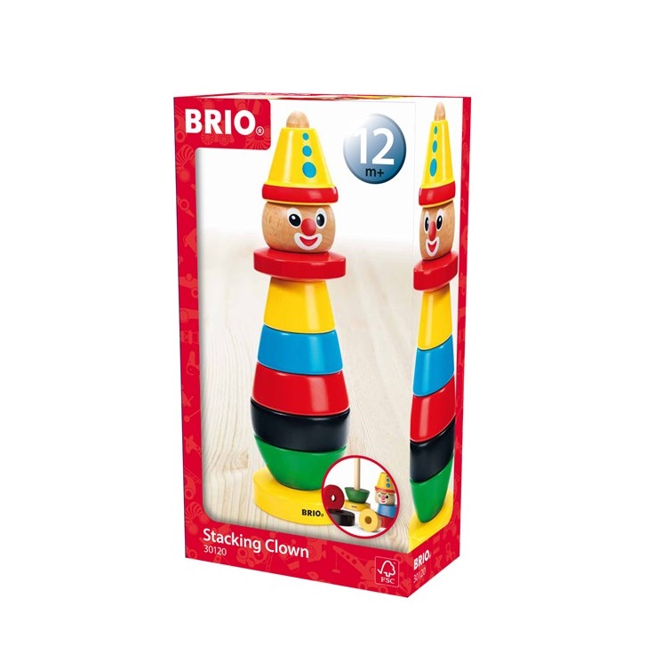 Jucarie de lemn de stivuit Brio Stacking Clown - poza 2