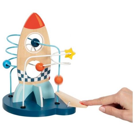 Jucarie de motricitate pentru bebelusi Racheta Orbit 21 cu catapulta - poza 2
