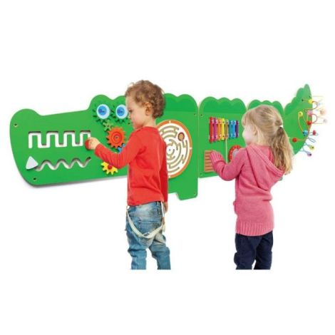Jucarie de perete multifunctional XXL, Crocodil (187 cm) - poza 2