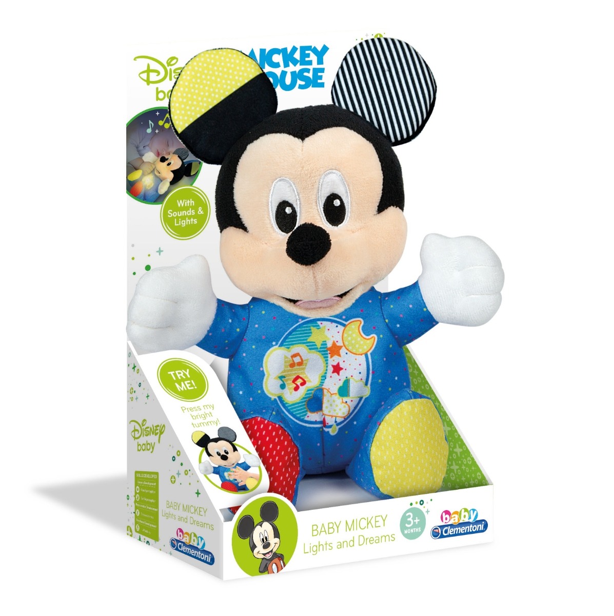 Jucarie de plus Clementoni Baby Mickey Mouse - poza 2