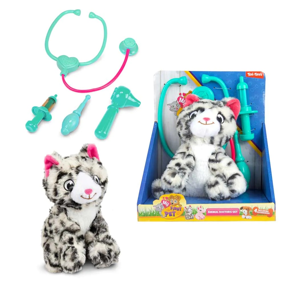 Jucarie de plus cu 4 accesorii Animal Doctor My First Pet diverse modele - poza 1