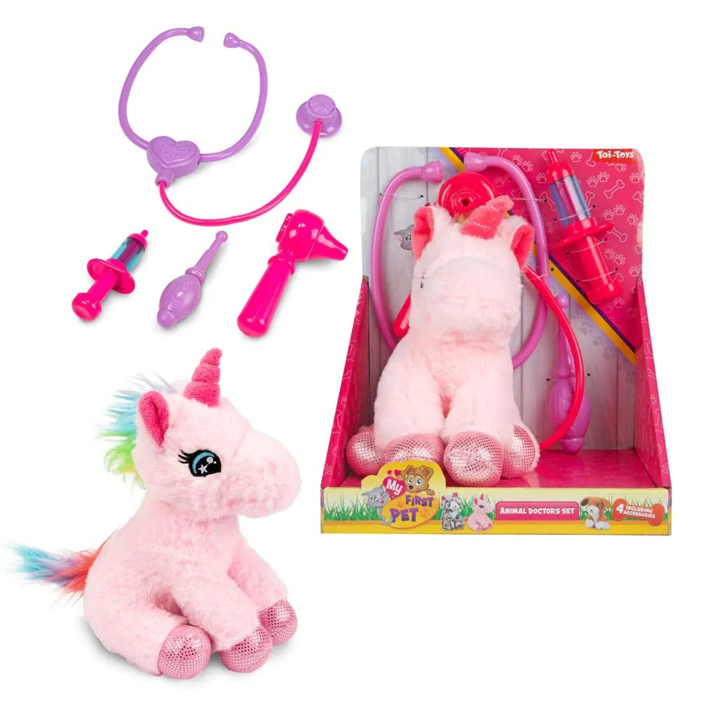 Jucarie de plus cu 4 accesorii Animal Doctor My First Pet diverse modele - poza 2