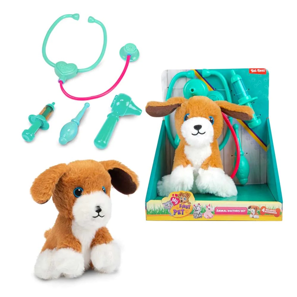 Jucarie de plus cu 4 accesorii Animal Doctor My First Pet diverse modele - poza 3
