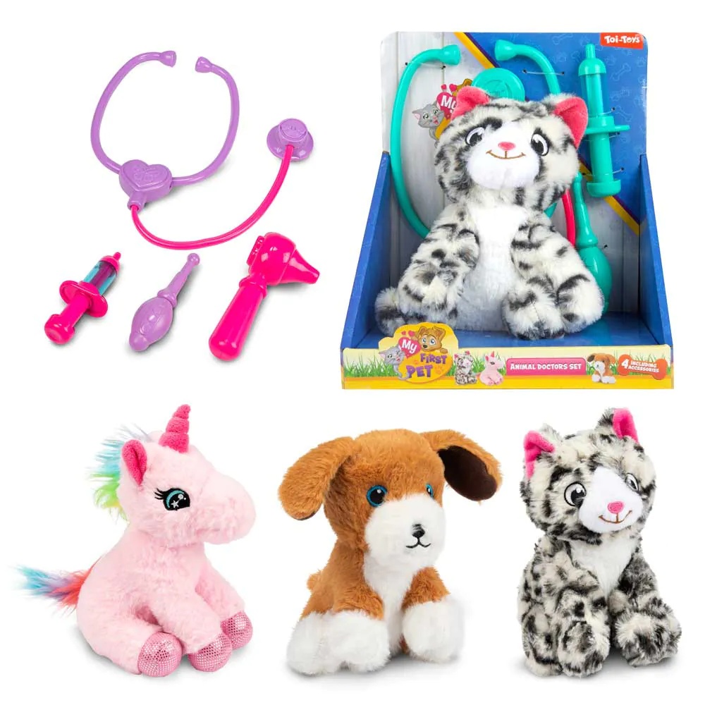 Jucarie de plus cu 4 accesorii Animal Doctor My First Pet diverse modele - poza 4