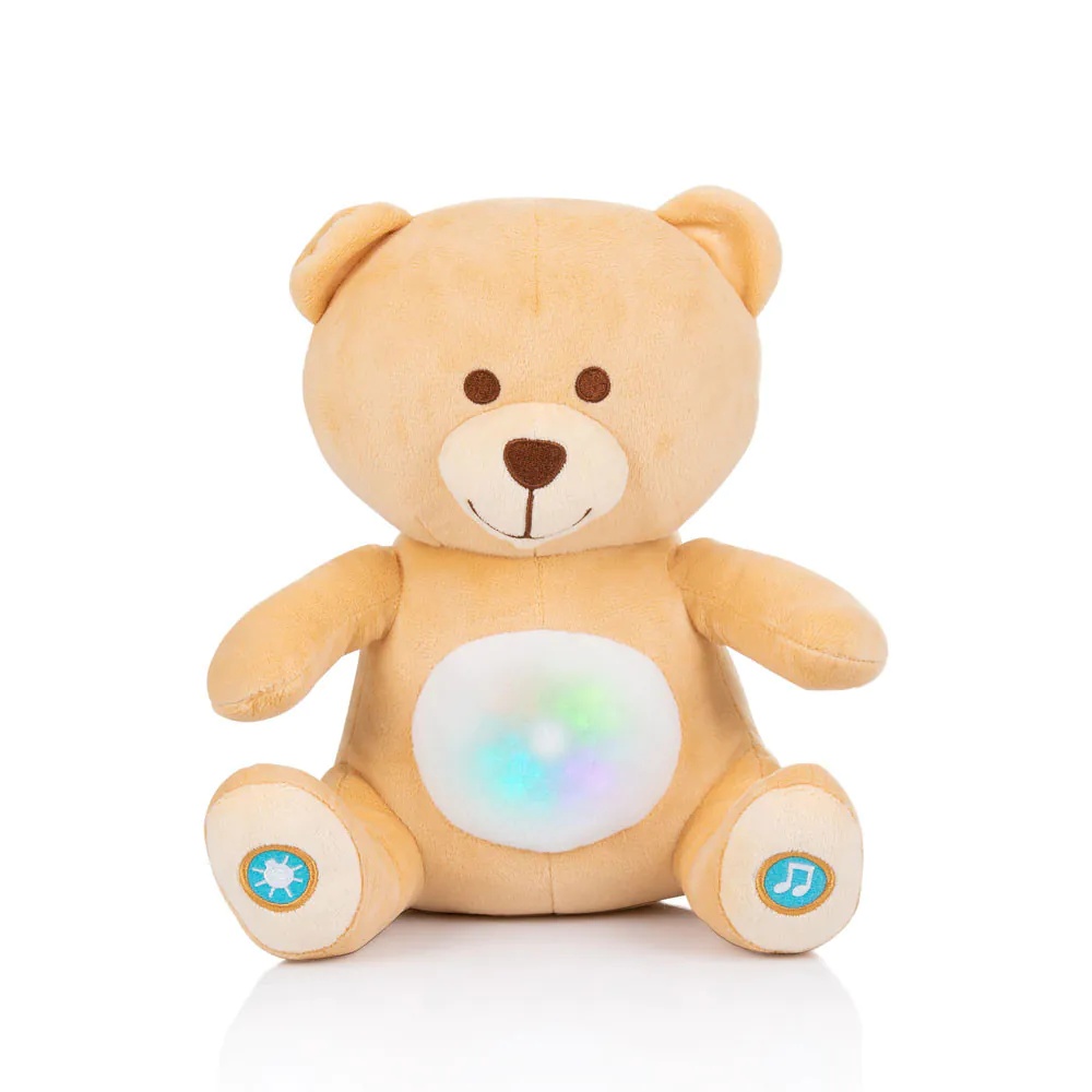 Jucarie de plus cu lampa de veghe si sunete Chipolino Ursulet - poza 1