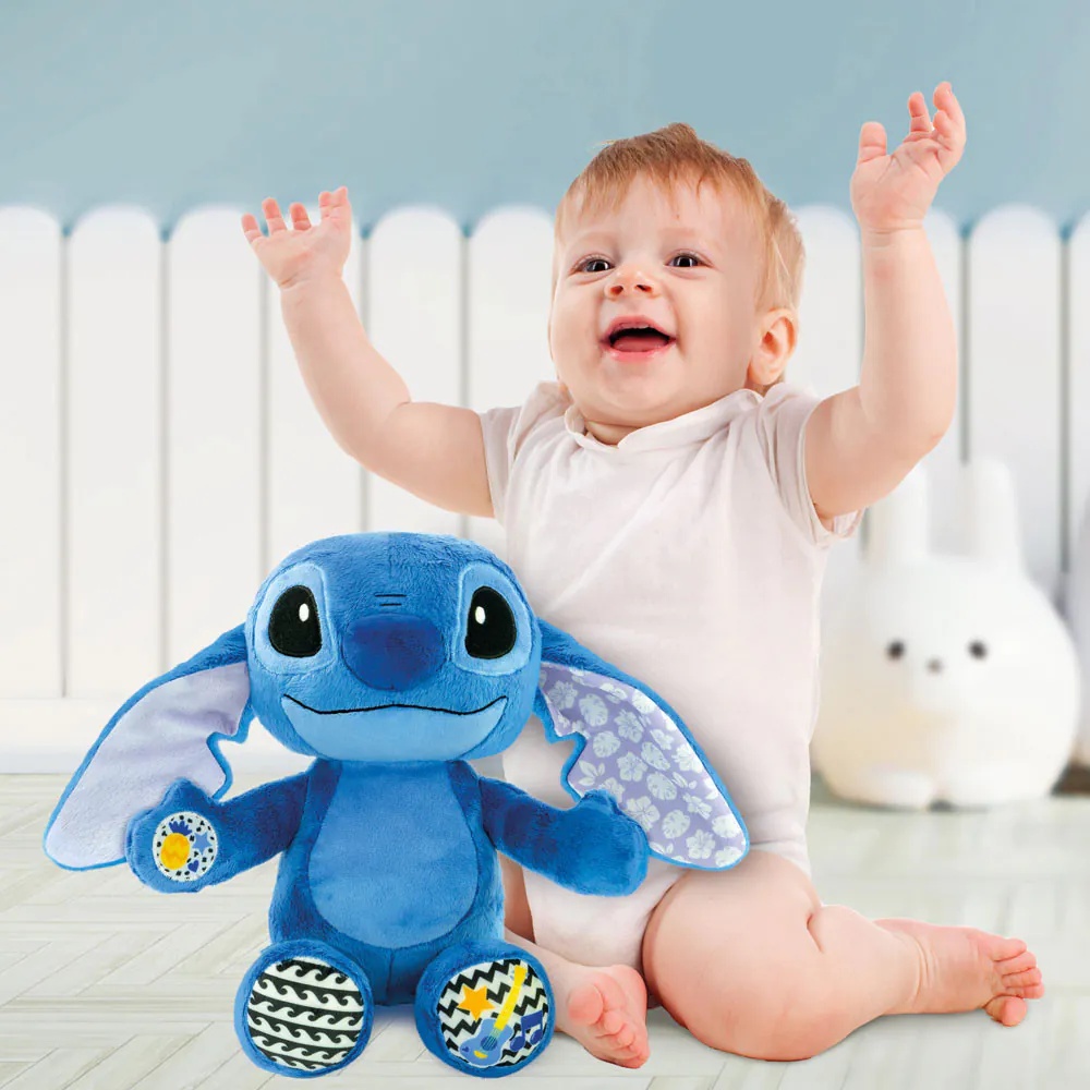 Jucarie de plus cu sunete Clementoni Baby Disney Stitch - poza 4