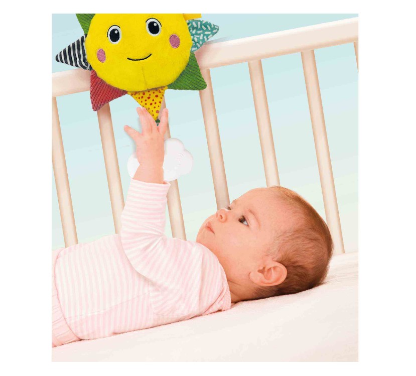 Jucarie de plus cu sunete Clementoni Baby Soft Sun - poza 4