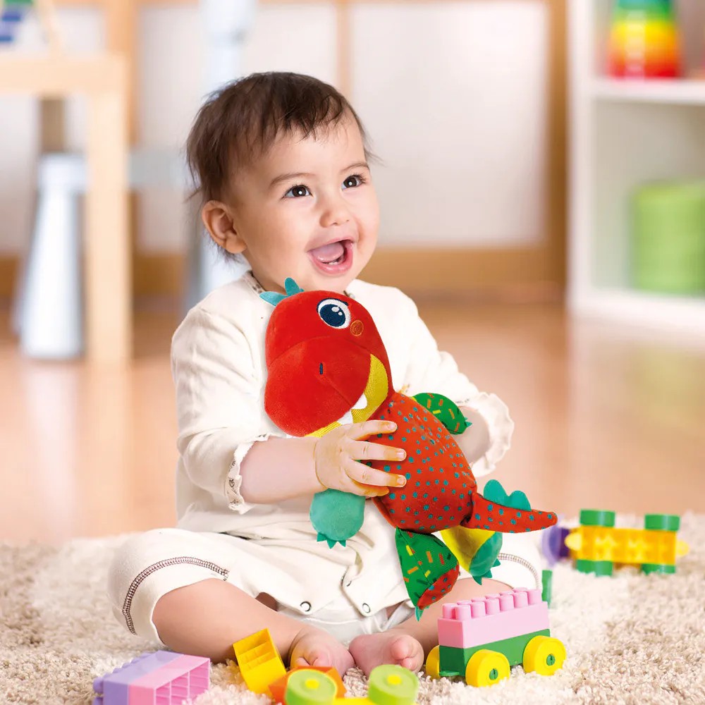 Jucarie de plus cu sunete Clementoni Baby T-Rex - poza 3