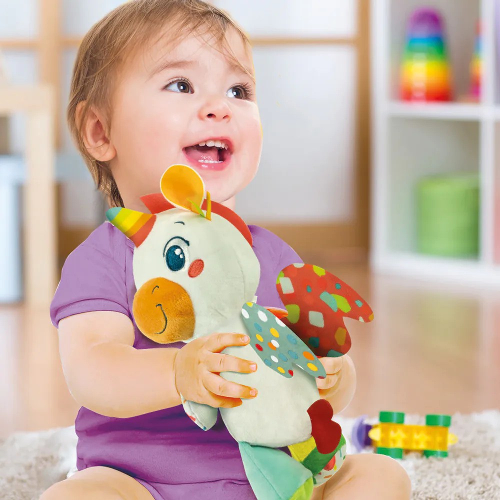 Jucarie de plus cu sunete Clementoni Baby Unicorn - poza 3