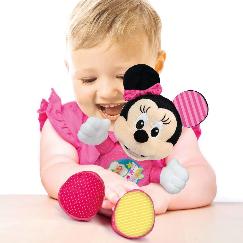 Jucarie de plus cu sunete si lumini Clementoni Baby Minnie Mouse - poza 5