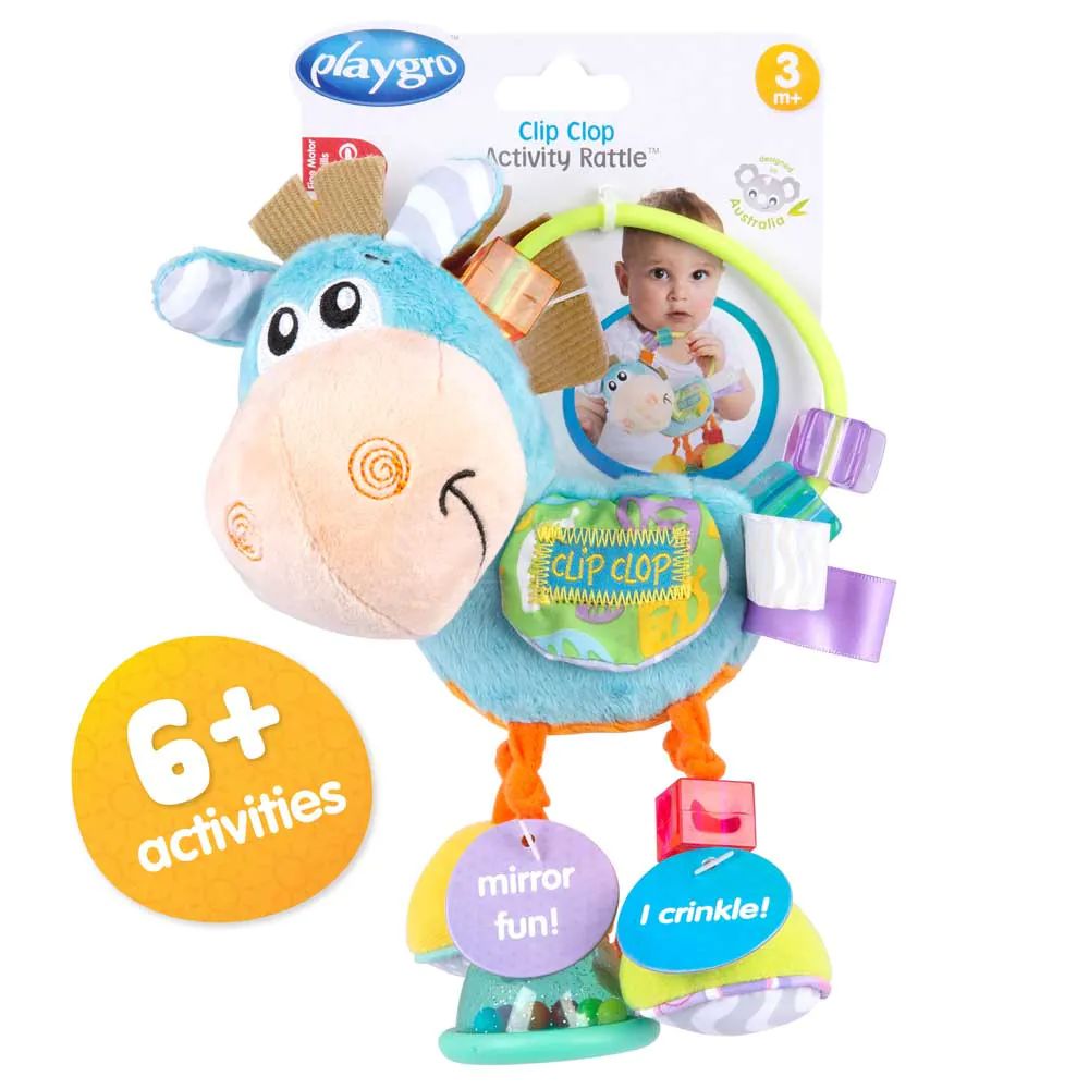 Jucarie de plus cu zornaitoare pentru bebelusi Playgro Calut - poza 2