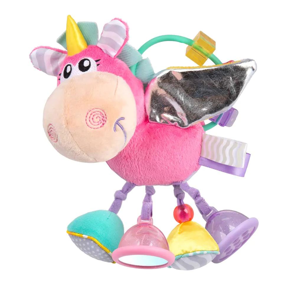 Jucarie de plus cu zornaitoare pentru bebelusi Playgro Unicorn - poza 1