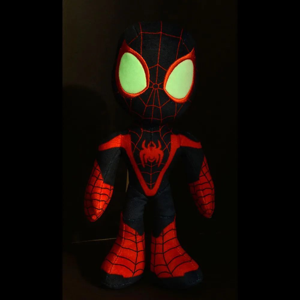 Jucarie de plus Disney Junior Spidey And His Amazing Friends Miles Morales 25 cm - poza 5