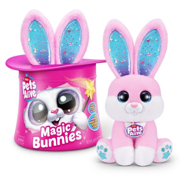 Jucarie de plus interactiva cu accesorii surpriza, Pets Alive Iepurasul Magician, diverse modele - poza 4