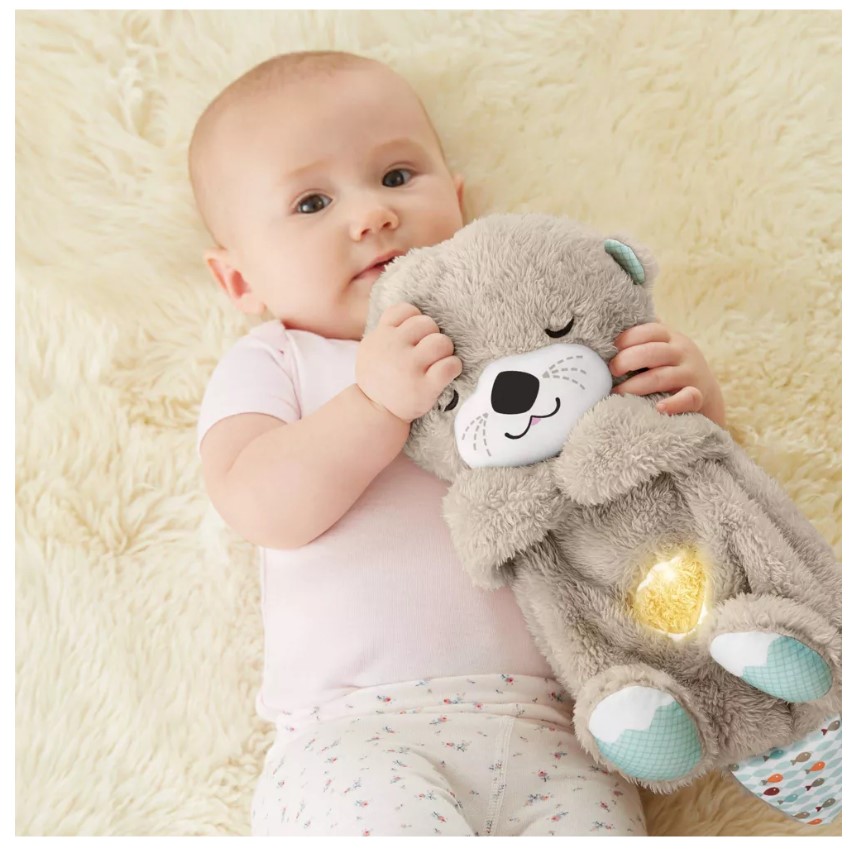 Jucarie de plus interactiva pentru bebelusi Fisher Price vidra - poza 3