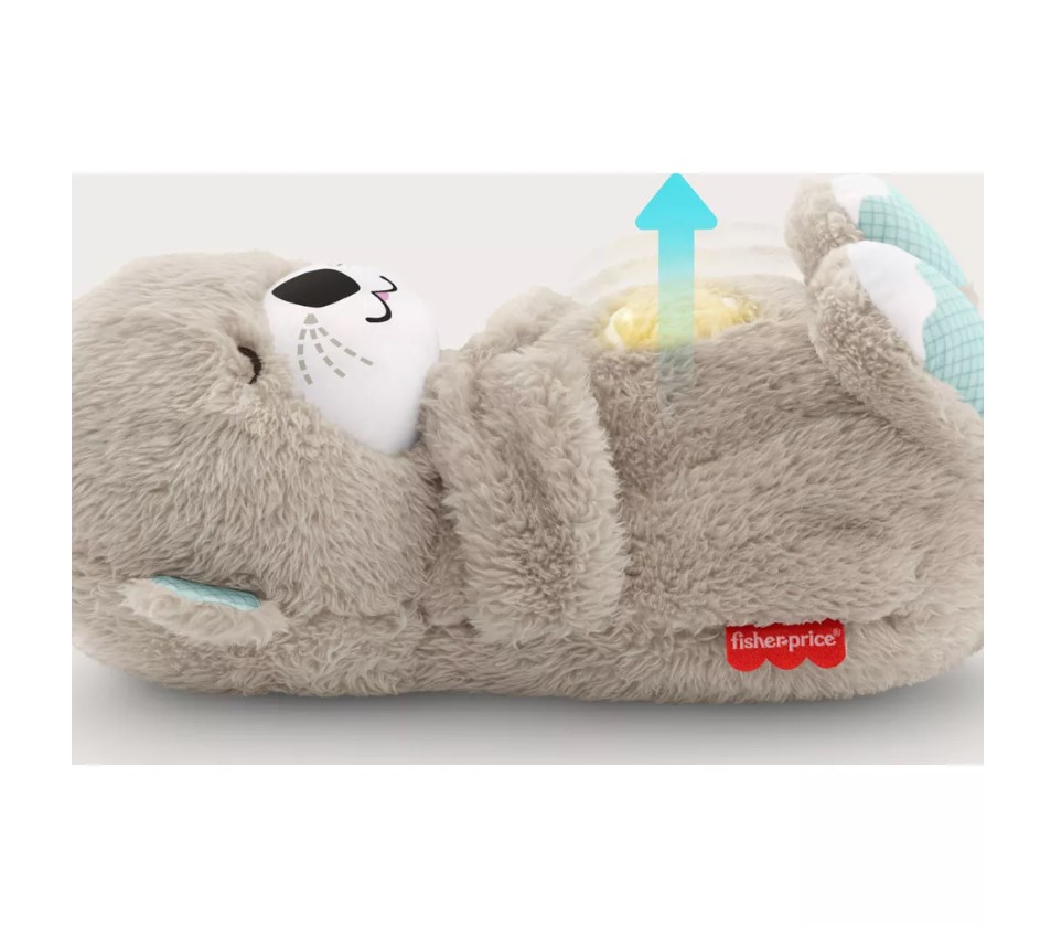 Jucarie de plus interactiva pentru bebelusi Fisher Price vidra - poza 4