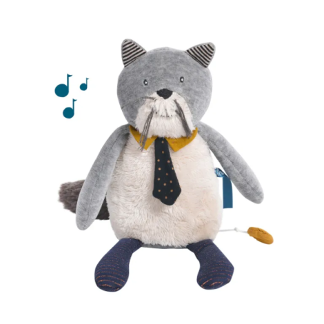 Jucarie de plus muzicala, pisica fernand, moulin roty - poza 4
