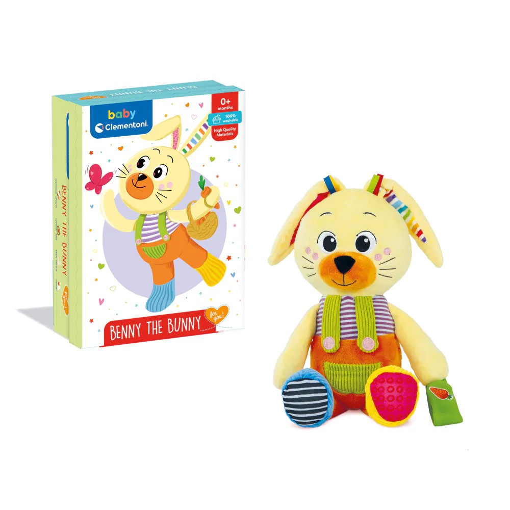 Jucarie de plus pentru bebelusi Clementoni Baby Iepuras - poza 2