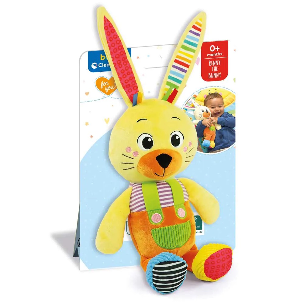 Jucarie de plus pentru bebelusi Clementoni Baby Iepurasul Benny - poza 2